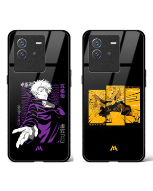 Slayer's Limitless Jujutsu Sorcerer Glass Case Phone Cover Combo-(Vivo)