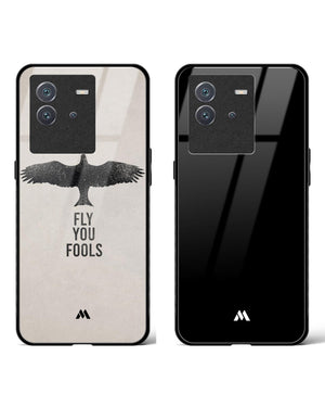 The All-Black Fly Glass Case Phone Cover Combo-(Vivo)