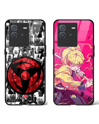 Zenitsu Thunder Slayer Glass Case Phone Cover Combo-(Vivo)