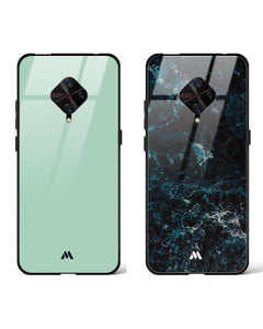 Wavefront Lime Cliffs Glass Case Phone Cover Combo (Vivo)