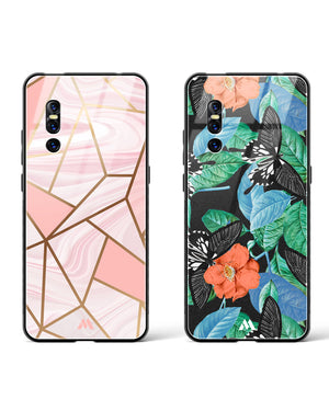 Swallowtail Marble Dream Glass Case Phone Cover Combo-(Vivo)