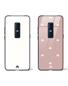 Dreaming Vanilla Clouds Glass Case Phone Cover Combo (Vivo)
