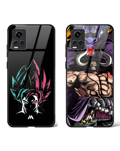 One-Piece Beasts Fusion Glass Case Phone Cover Combo-(Vivo)