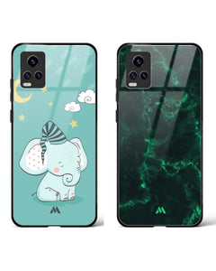 Healing Time Bed Marble Glass Case Phone Cover Combo (Vivo)