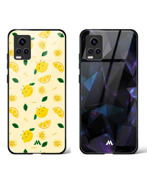 Nocturnal Lemon Origami Glass Case Phone Cover Combo (Vivo)