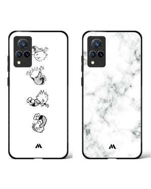 Bleached Calvin Vanilla Glass Case Phone Cover Combo (Vivo)