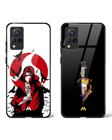 Naruto Kunai Itachi Glass Case Phone Cover Combo-(Vivo)