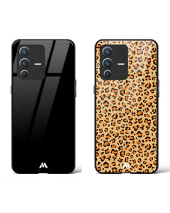 Leopard Print Overload Glass Case Phone Cover Combo (Vivo)