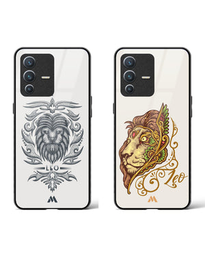Leo Hand Drawn Zodiac Glass Case Phone Cover Combo (Vivo)