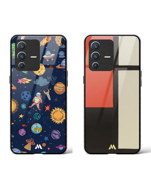 Composition in Space Glass Case Phone Cover Combo-(Vivo)