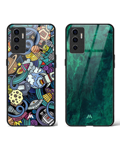 Cosmos Spacing Harmony Glass Case Phone Cover Combo (Vivo)