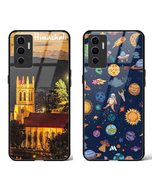 Space Himachali Glass Case Phone Cover Combo (Vivo)