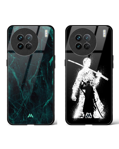 Silhouette Harmony Marble Glass Case Phone Cover Combo-(Vivo)