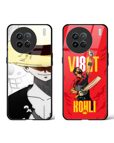 King Luffy Virat Glass Case Phone Cover Combo-(Vivo)