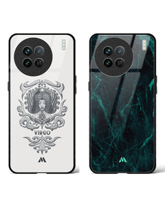 Creative Virgo Harmony Glass Case Phone Cover Combo (Vivo)