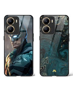 Redis Batman Green Marble Glass Case Phone Cover Combo (Vivo)