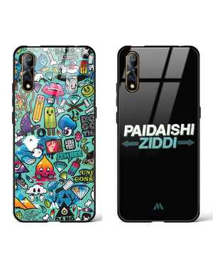 Ziddi in the Background Glass Case Phone Cover Combo (Vivo)