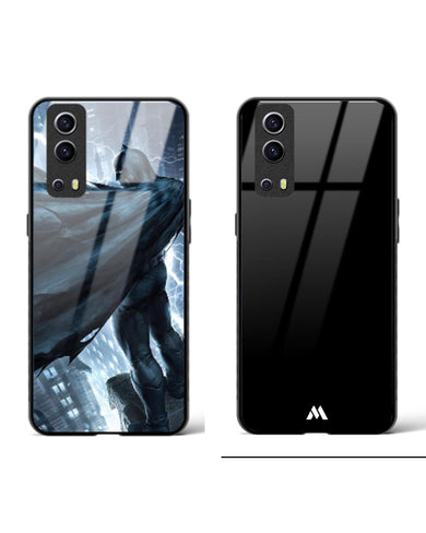 All Black Batman Glass Case Phone Cover Combo-(Vivo)