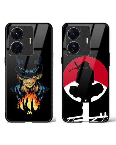 Itachi's Fire Fist Finale Glass Case Phone Cover Combo-(Vivo)