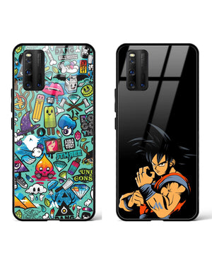 Goku's Dang Background Glass Case Phone Cover Combo-(Vivo)