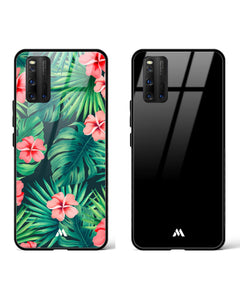 The All-Black Tropical Ninja Glass Case Phone Cover Combo (Vivo)