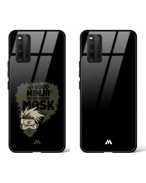 The All-Black Kakashi Ninja Glass Case Phone Cover Combo-(Vivo)