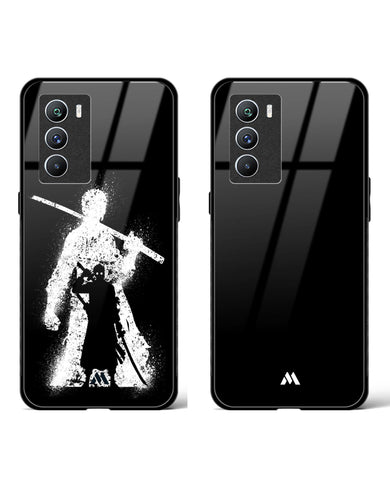 The All-Black Roronoa Silhouette Glass Case Phone Cover Combo-(Vivo)