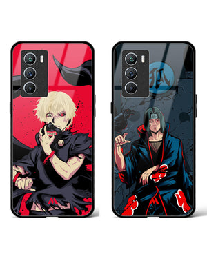 Itachi Throne Ghoul Glass Case Phone Cover Combo-(Vivo)