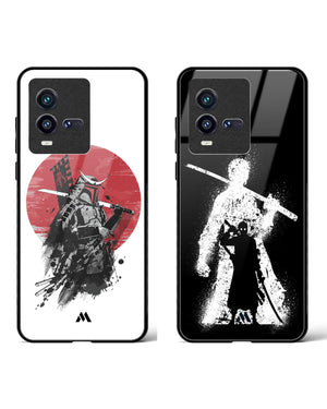 Samurai with Marble City Glass Case Phone Cover Combo-(Vivo)