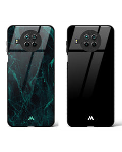 The All Black Marble Glass Case Phone Cover Combo (Xiaomi)