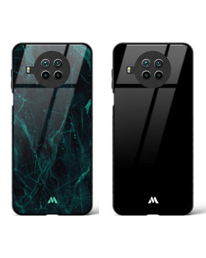 The All Black Marble Glass Case Phone Cover Combo (Xiaomi)