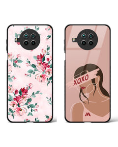 Hugs and Kisses Bouquets Glass Case Phone Cover Combo (Xiaomi)