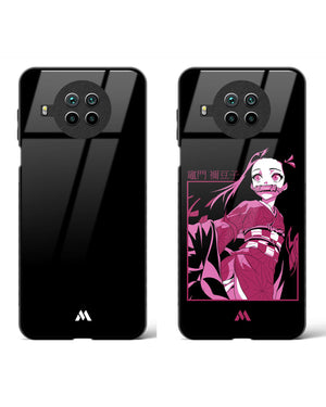 Dark Moon Nezuko Glass Case Phone Cover Combo-(Xiaomi)