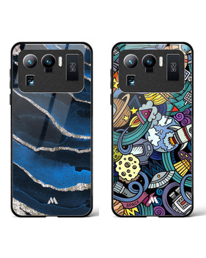 Spacing Out Blue Marble Glass Case Phone Cover Combo (Xiaomi)