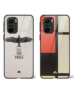 Fools Fly in Squares Glass Case Phone Cover Combo (Xiaomi)