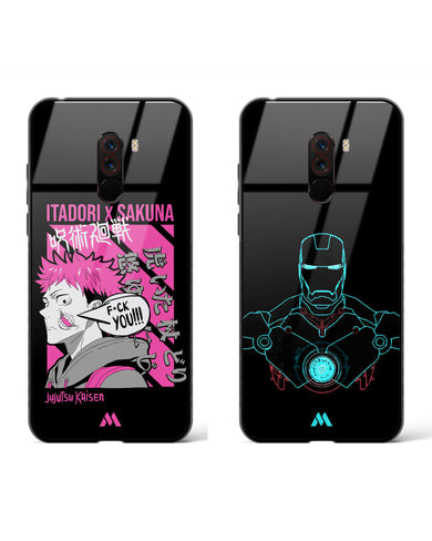 Ironman-Arc Itadori-Sukuna Glass Case Phone Cover Combo-(Xiaomi)