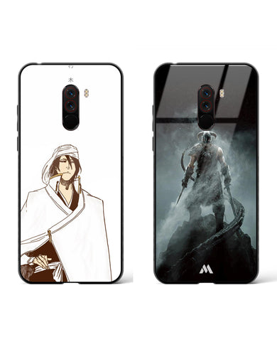 Skyrim meets Kuchiki Byakuya Glass Case Phone Cover Combo-(Xiaomi)