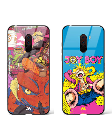 Naruto Meets Luffy Glass Case Phone Cover Combo-(Xiaomi)