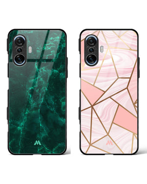 Pink Marble Olive Riddle Glass Case Phone Cover Combo-(Xiaomi)