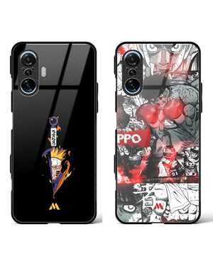 Hajime No Ippo Naruto Kunai Glass Case Phone Cover Combo-(Xiaomi)
