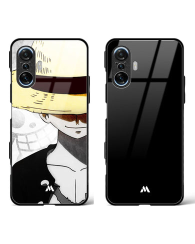 The All Black Luffy Glass Case Phone Cover Combo-(Xiaomi)