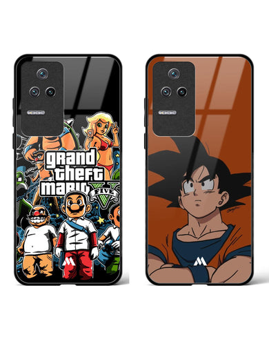 Goku Mario V Glass Case Phone Cover Combo-(Xiaomi)