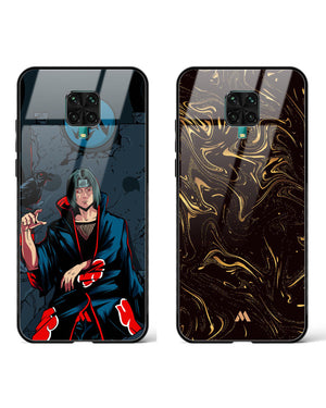 Black Gold Itachi Throne Glass Case Phone Cover Combo-(Xiaomi)