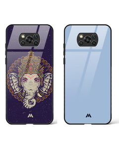 Prussian Prunes Ganesha Glass Case Phone Cover Combo (Xiaomi)