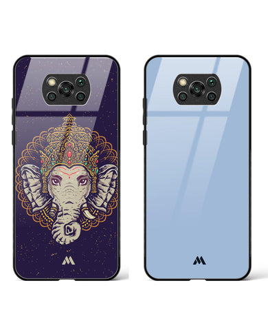 Prussian Prunes Ganesha Glass Case Phone Cover Combo-(Xiaomi)