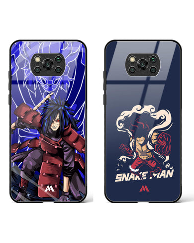 Luffy Madara Susanoo Glass Case Phone Cover Combo-(Xiaomi)