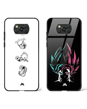 Goku Vegito Calvin Hobbes Glass Case Phone Cover Combo-(Xiaomi)