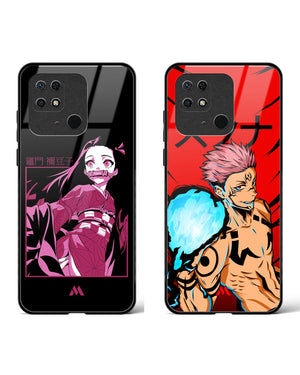 King Of Curses Nezuko Glass Case Phone Cover Combo-(Xiaomi)