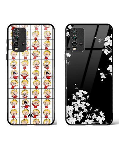 Dahlias Faces Glass Case Phone Cover Combo (Xiaomi)