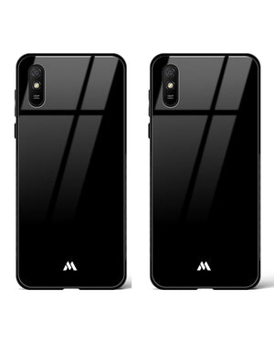 The All Black Glass Case Phone Cover Combo (Xiaomi)